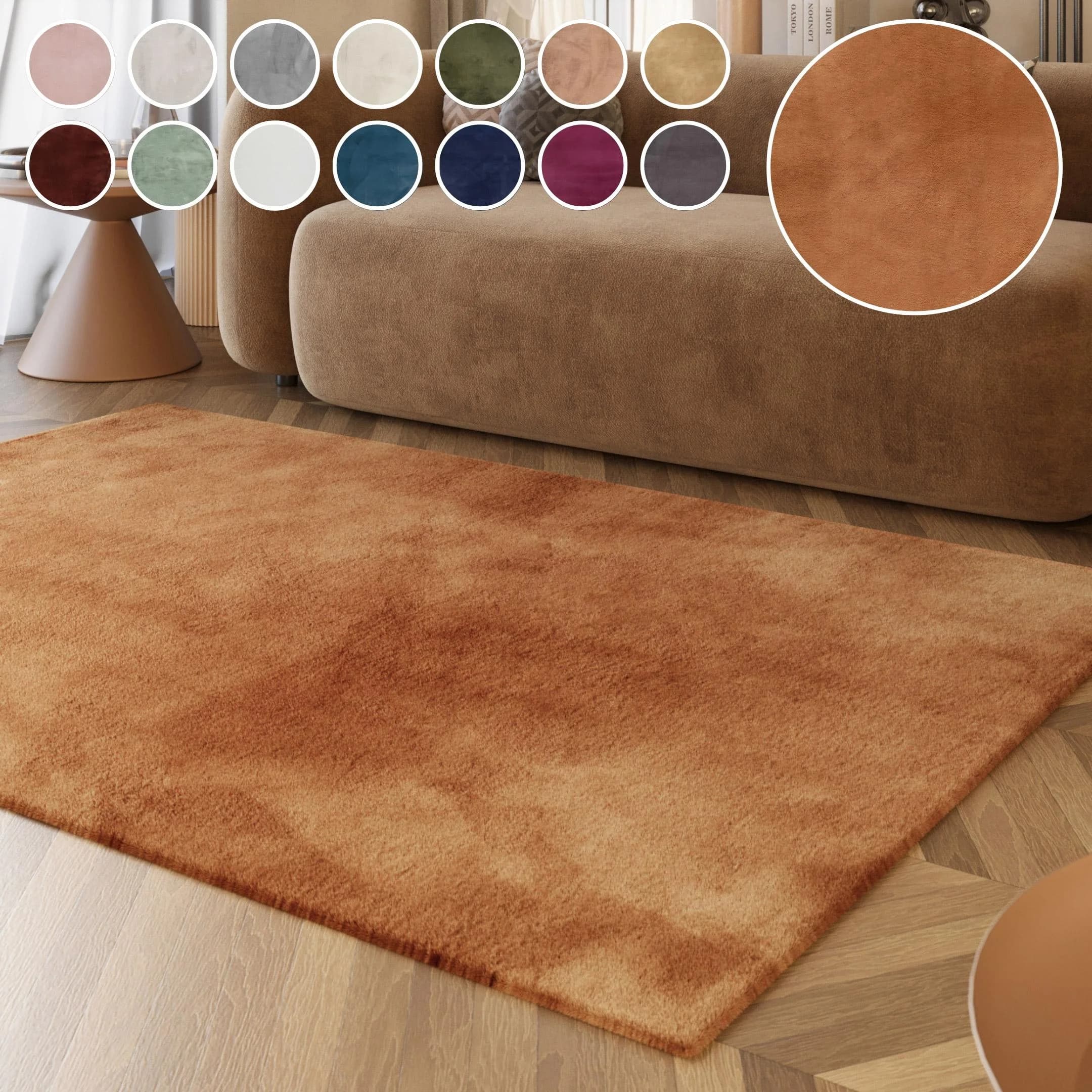 ESPRIT Hochflor-Teppich Alice Terracotta Kunstfell