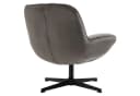 CARO-Möbel Sessel TINOS Loungesessel Velour Stoffbezug Dunkelgrau Bild 5