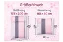 soma Bettwäsche Fein-Biber Set Rosa Silber Boho Barock 100% Baumwolle Bild 3
