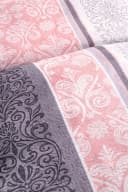 soma Bettwäsche Fein-Biber Set Rosa Silber Boho Barock 100% Baumwolle Bild 4