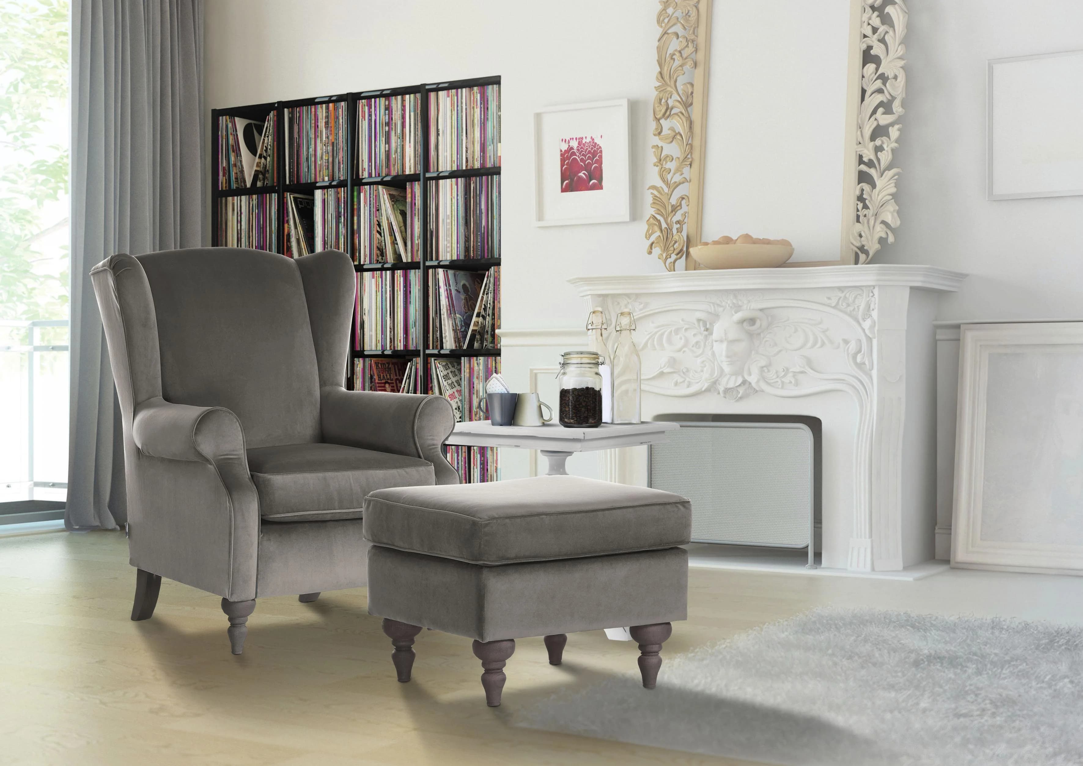 GUTMANN FACTORY Hocker Grau Beige Braun Anthrazit Polyester