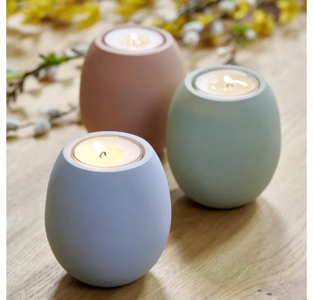 Lambert Windlicht Niwatori Kerzenhalter Aluminium Maigrün