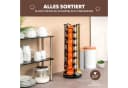 eluno Kapselspender für Dolce Gusto Kapseln, Schwarz, 360° Drehfunktion Bild 1