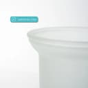 eluno Ersatzglas WC-Garnitur satiniert milchig Toilettenbürste Bild 3