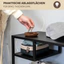 eluno Schuhregal mit Schirmständer Schwarz 4 Ablagen Bild 3