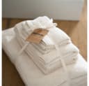 HOME DELUXE Handtuch Set 6-tlg. Baumwolle Beige/Grau/Blau Bild 3