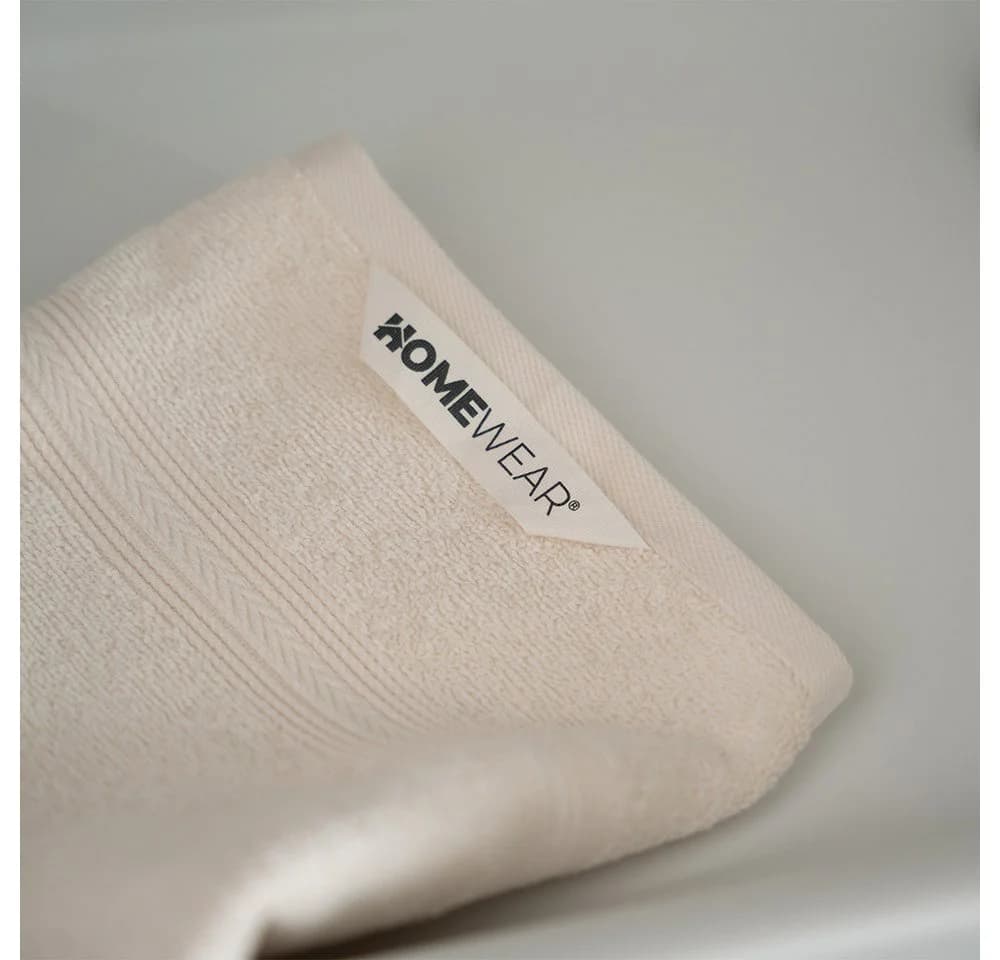 HOME DELUXE Handtuch Set 6-tlg. Baumwolle Beige/Grau/Blau - Bild 4