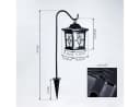 hofstein LED Solarleuchte Garten schwarz Metall Bild 4