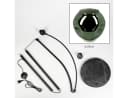 hofstein Stehlampe Schwarz/Grün Marmorfuß Metall Glas Bild 5