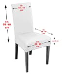 Beautex Stuhlhusse Eva Lang Samt Stretch Husse Beige Bild 4