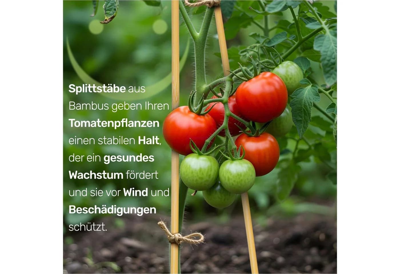Gravidus Bambus Splittstäbe 40 cm – 200 St. Pflanzstäbe Rankhilfe