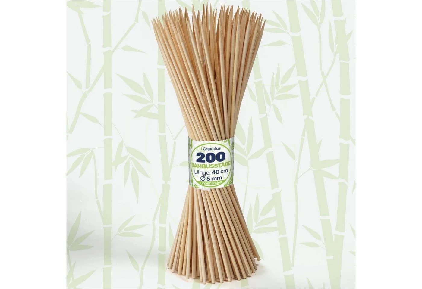 Gravidus Bambus Splittstäbe 40 cm – 200 St. Pflanzstäbe Rankhilfe - Bild 2