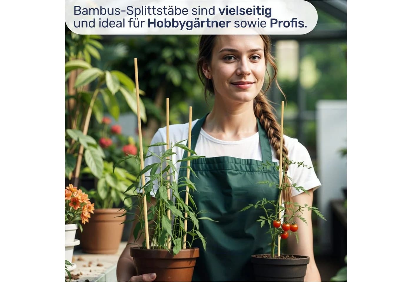 Gravidus Bambus Splittstäbe 40 cm – 200 St. Pflanzstäbe Rankhilfe - Bild 4