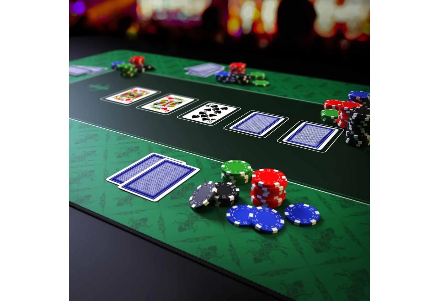 CSL Pokermatte XXL Profi Tischauflage 100x60cm Gummiunterseite - Bild 5