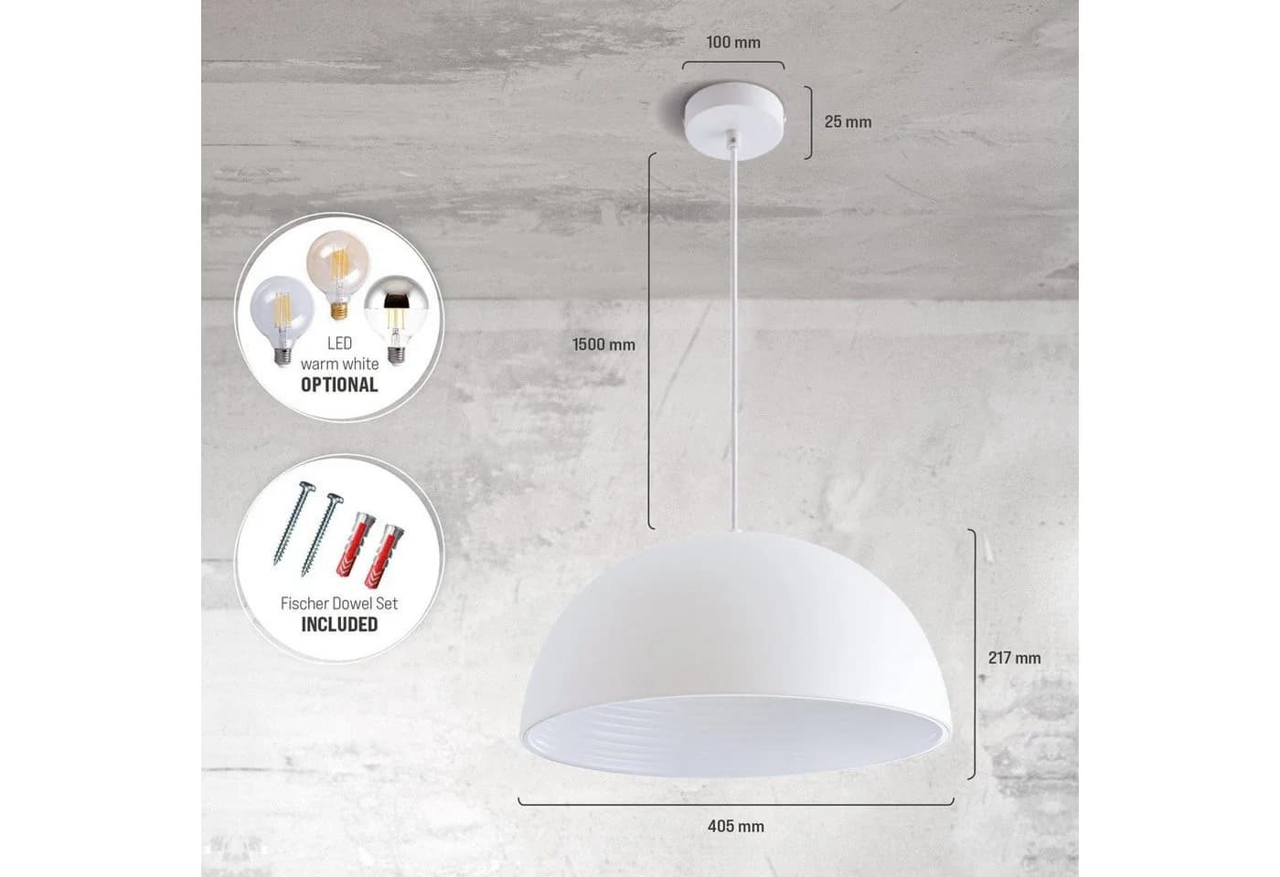 Paco Home Pendelleuchte SAWYER, Hängelampe Esszimmer Küchenlampe - Bild 5