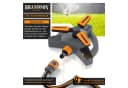 Brandson Kreisregner Garten Sprinkler 360° Rasensprenger rotierend rot Bild 4