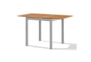KHG Ausziehbare Gartentisch Eukalyptus Aluminium Grau Bild 2