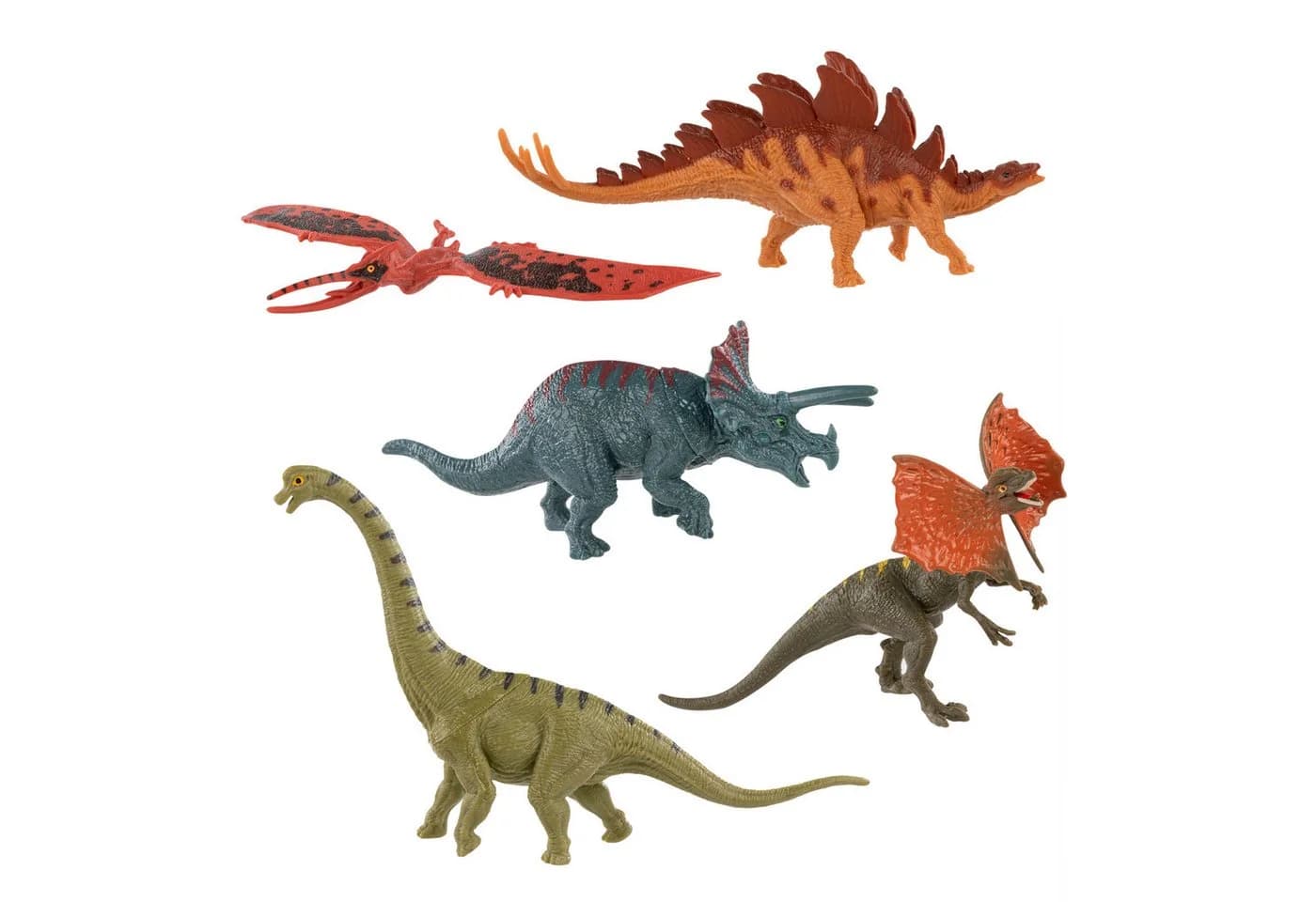 Idena Dinosaurier-Figuren Set 5 Stück 15 cm Kunststoff