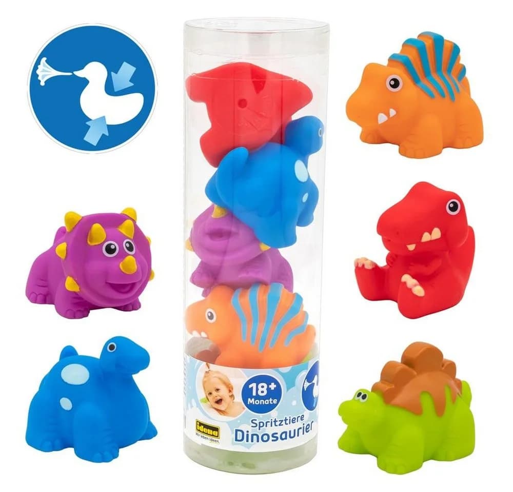 Idena Badespielzeug Spritztier-Set Dinosaurier 5-teilig - Bild 2
