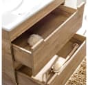 Lomadox Waschtisch LUTON-56-CRAFT mit Keramikbecken Wotaneiche Bild 4