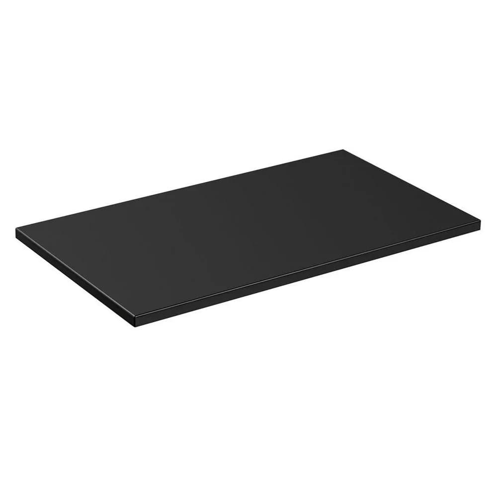 Lomadox Waschtischplatte ADELAIDE-56-BLACK 80cm Matt Schwarz - Bild 1