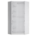 Lomadox Jugendzimmer-Set FORTALEZA-129 Weiß 4-tlg. mit Eck-Kleiderschrank Bild 1