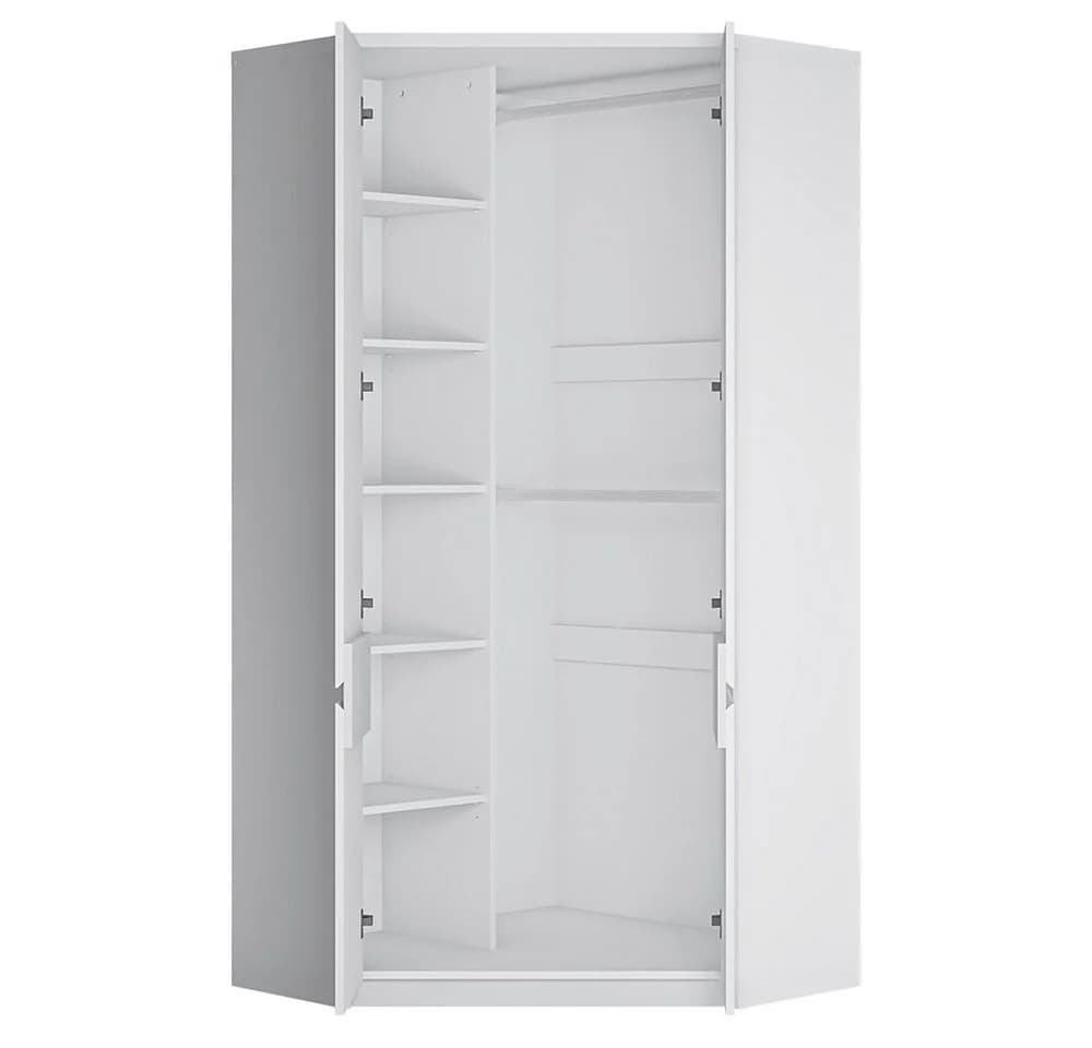Lomadox Jugendzimmer-Set FORTALEZA-129 Weiß 4-tlg. mit Eck-Kleiderschrank - Bild 1
