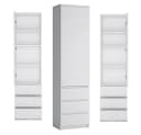 Lomadox Jugendzimmer-Set FORTALEZA-129 Weiß 4-tlg. mit Eck-Kleiderschrank Bild 5