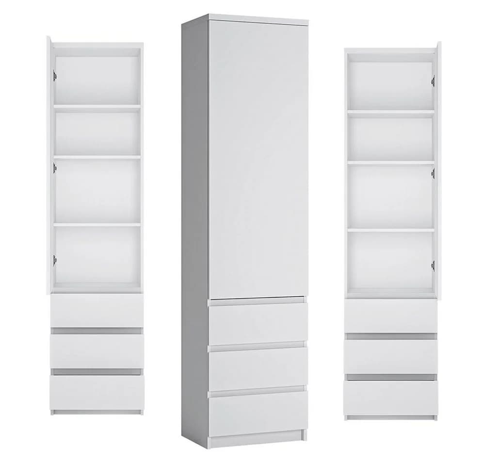 Lomadox Jugendzimmer-Set FORTALEZA-129 Weiß 4-tlg. mit Eck-Kleiderschrank - Bild 5