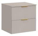 Lomadox Waschtischschrank ADELAIDE-56 Cashmere Rillenoptik Softclose Bild 2