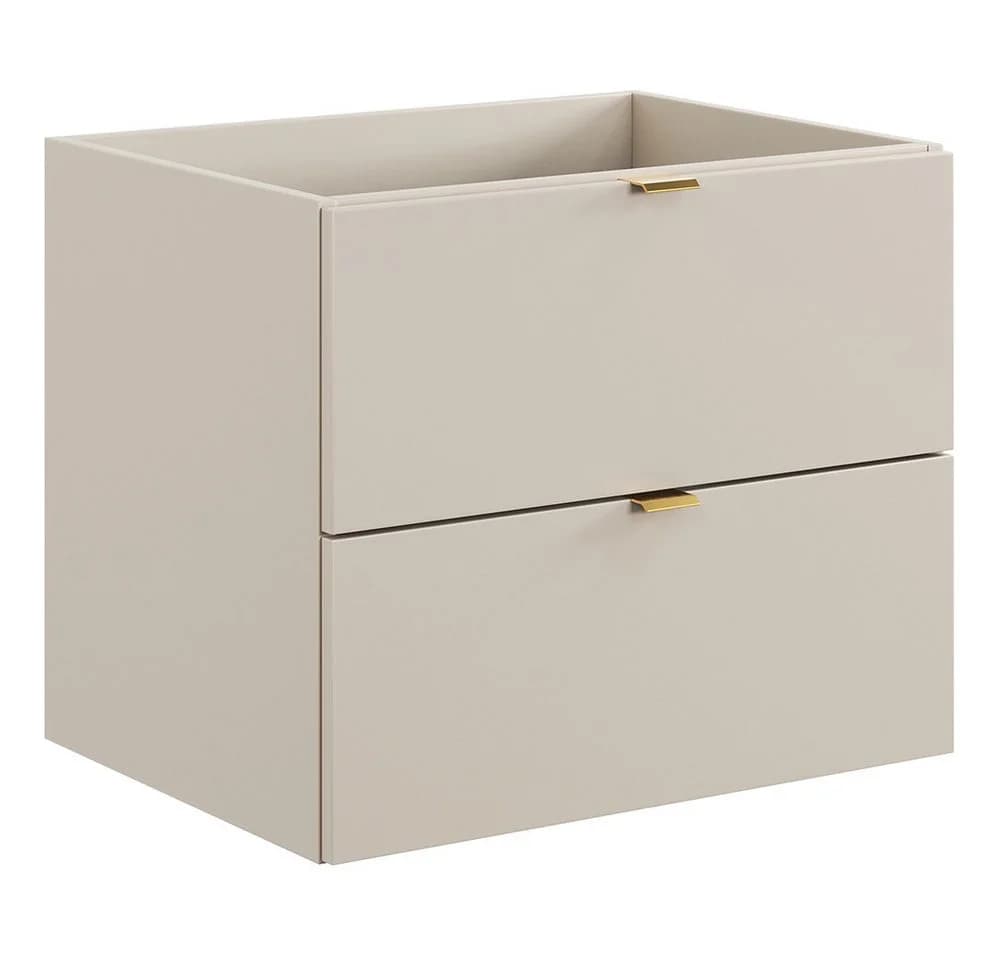 Lomadox Waschtischunterschrank DURANGO-56 Kaschmir 2 Schubladen Softclose - Bild 2