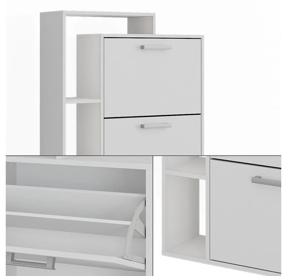 Vicco Schuhkipper Orlando Weiß 4 Fächer - Bild 5