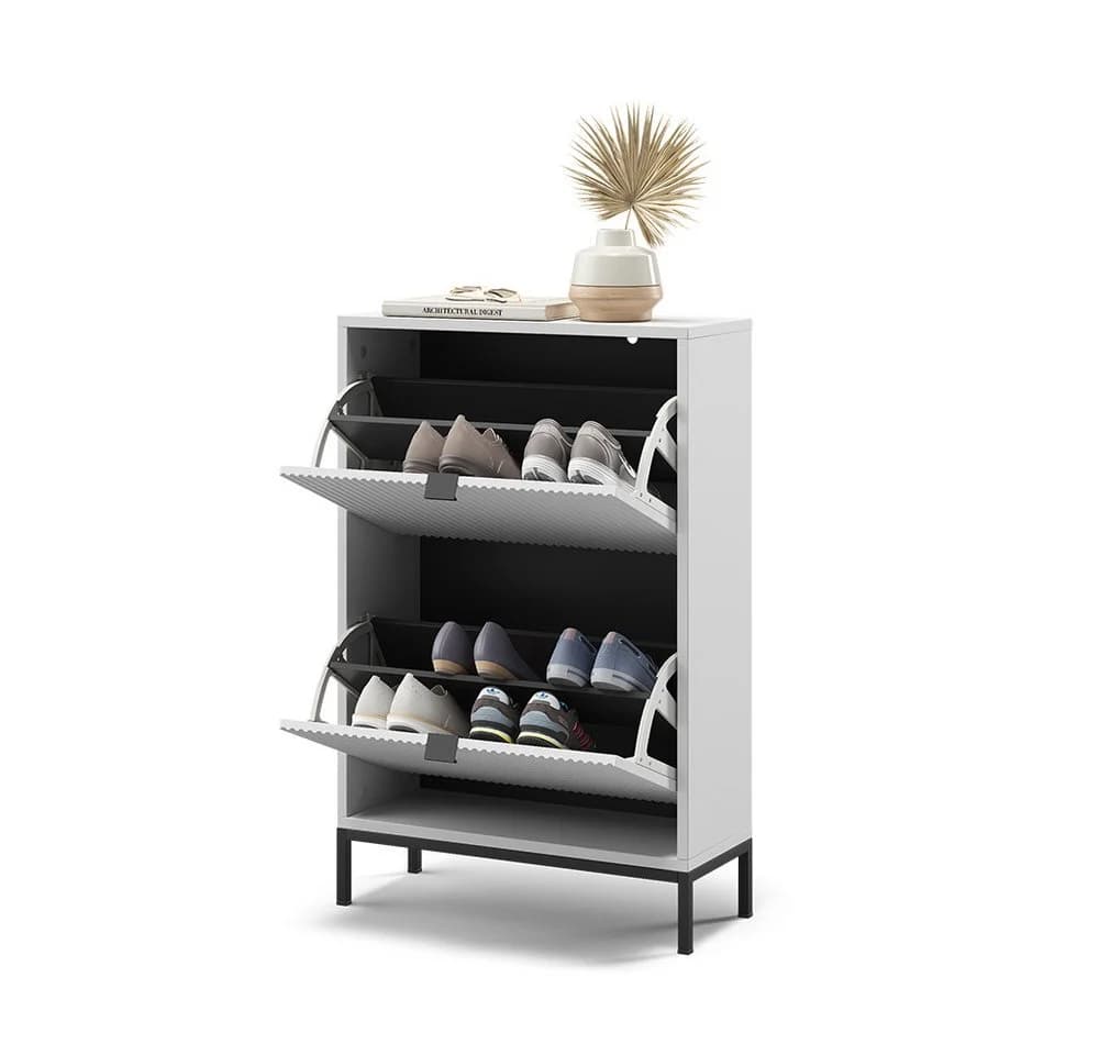 Vicco Schuhkipper Eliza Weiß 2 Klappschubladen - Bild 5