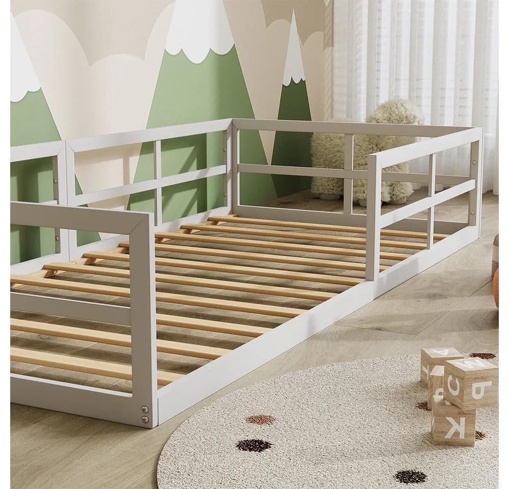 VitaliSpa® Kinderbett Minno Weiß Bodenbett - Bild 4