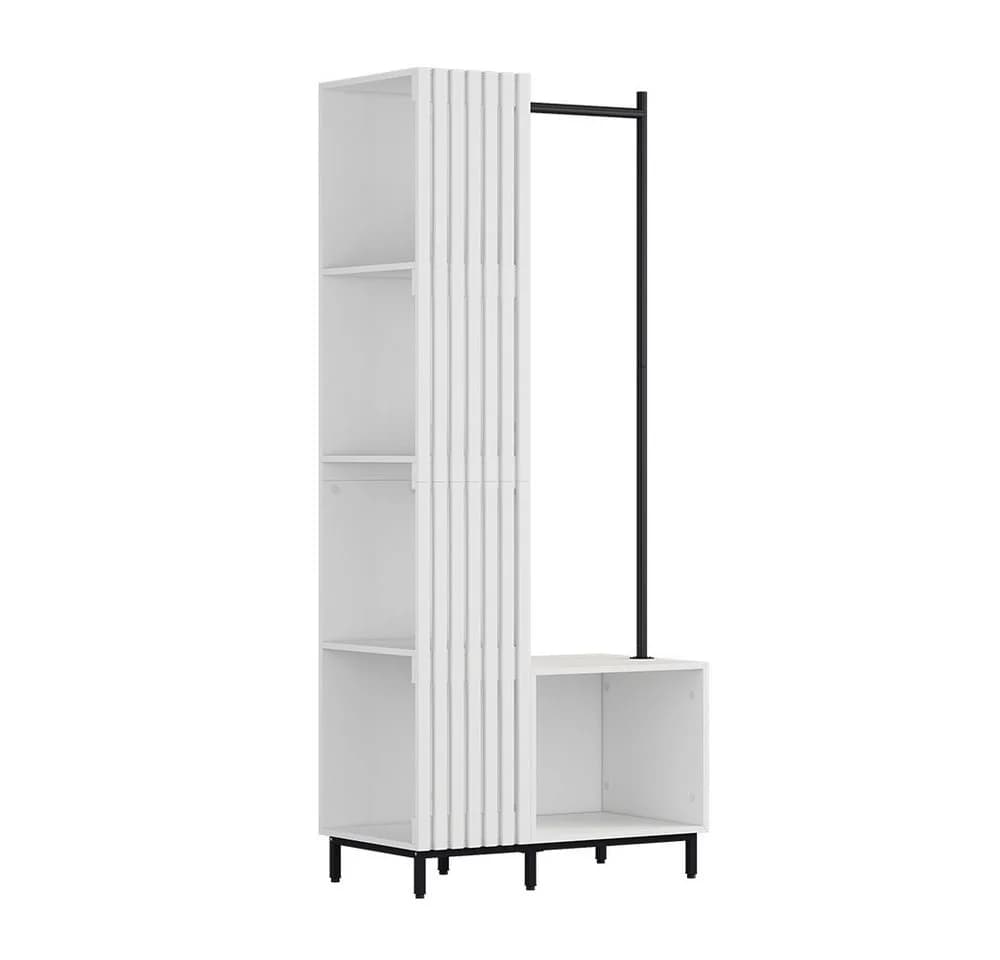 Vicco Garderobe Zinto Weiß 5 Ablagefächer - Bild 1