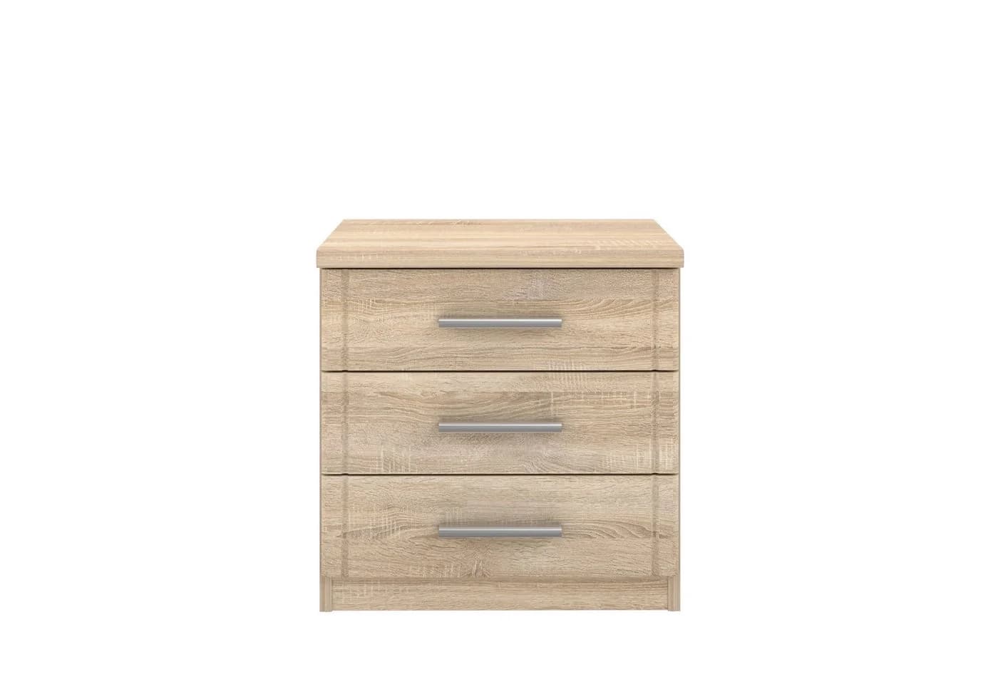 freiraum Nachtkommode GLORIA Sonoma Eiche 3 Schubladen
