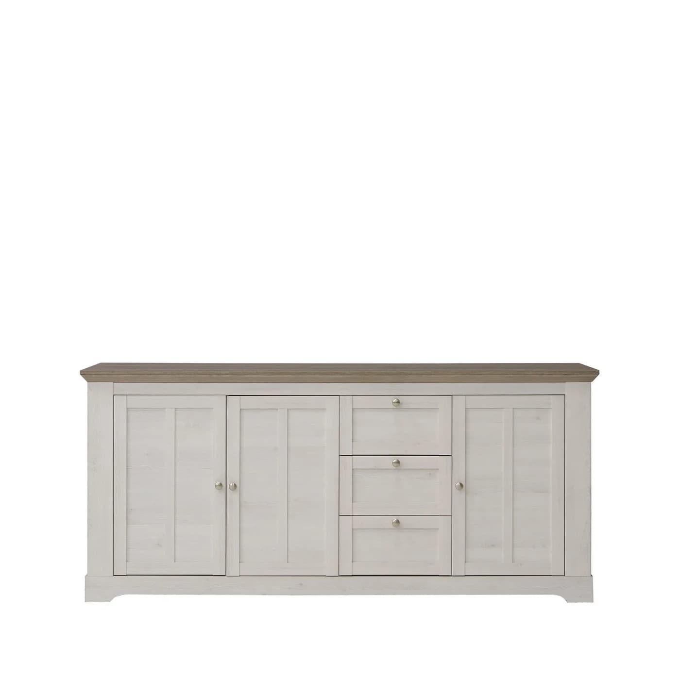freiraum Sideboard ILOPPA 3 Türen 3 Schübe Schnee Eiche Dekor - Bild 2