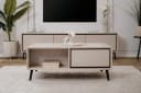 freiraum Couchtisch Arona 2 Schubladen Sand Schwarz Bild 1