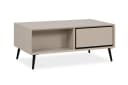 freiraum Couchtisch Arona 2 Schubladen Sand Schwarz Bild 5