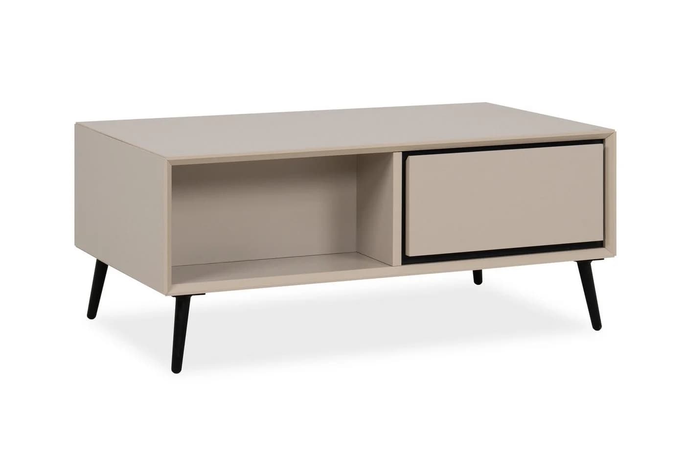freiraum Couchtisch Arona 2 Schubladen Sand Schwarz - Bild 5