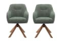 freiraum Armlehnstuhl Avola 2er-Set Waldgrün 360° drehbar Bild 2