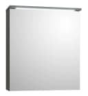PREISBRECHER Badezimmerspiegelschrank Two LED mit Steckdose titan-grau/weiß Bild 2