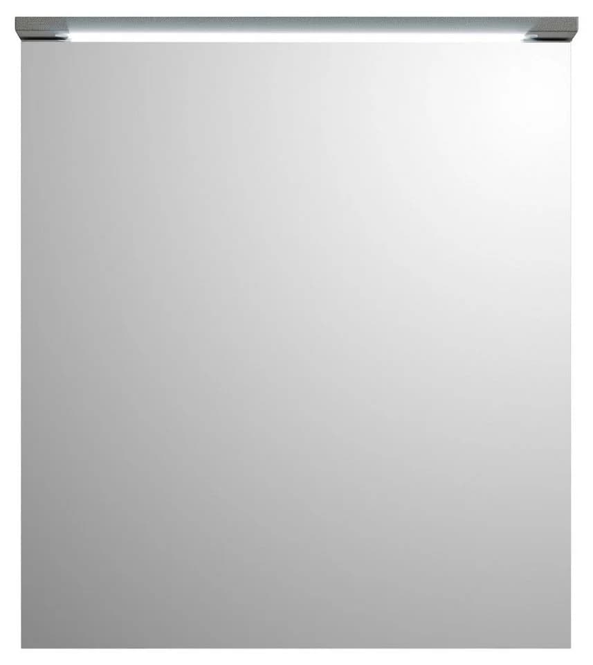 PREISBRECHER Badezimmerspiegelschrank Two LED mit Steckdose titan-grau/weiß - Bild 3