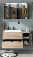 PREISBRECHER Badezimmer-Set Memphis Grau/Artisan Eiche Bild 1