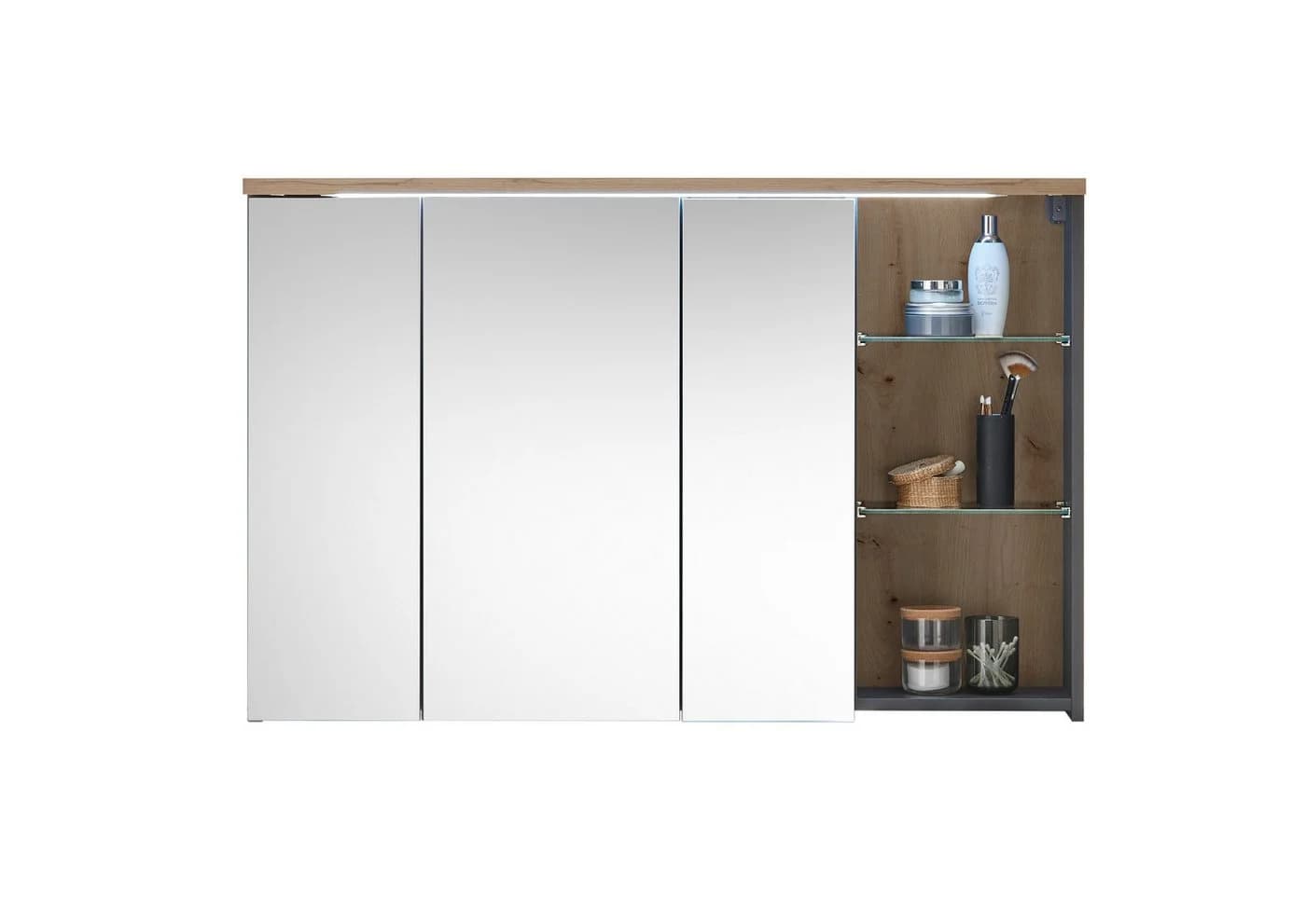 PREISBRECHER Badezimmer-Set Memphis Grau/Artisan Eiche - Bild 3