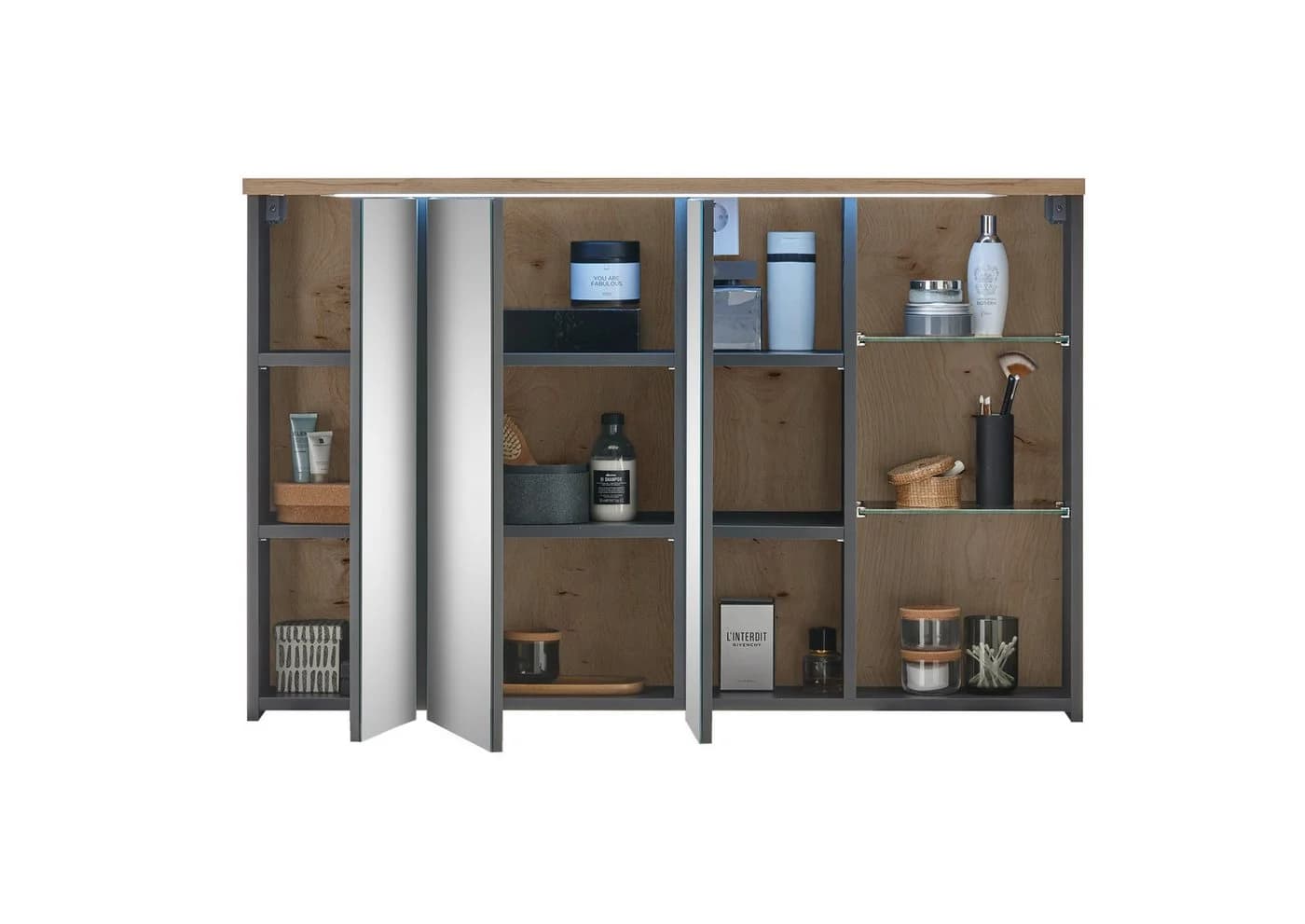 PREISBRECHER Badezimmer-Set Memphis Grau/Artisan Eiche - Bild 4