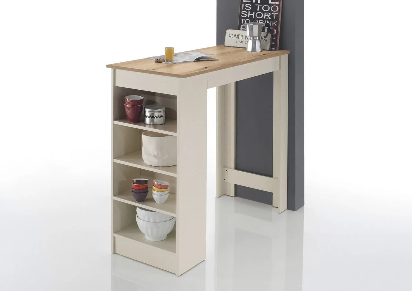 PREISBRECHER Bartisch Mojito Evoke Eiche Dekor Kaschmir - Bild 2