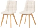 PREISBRECHER 4-Fußstuhl Belana 2er Set Beige Buche Bild 2