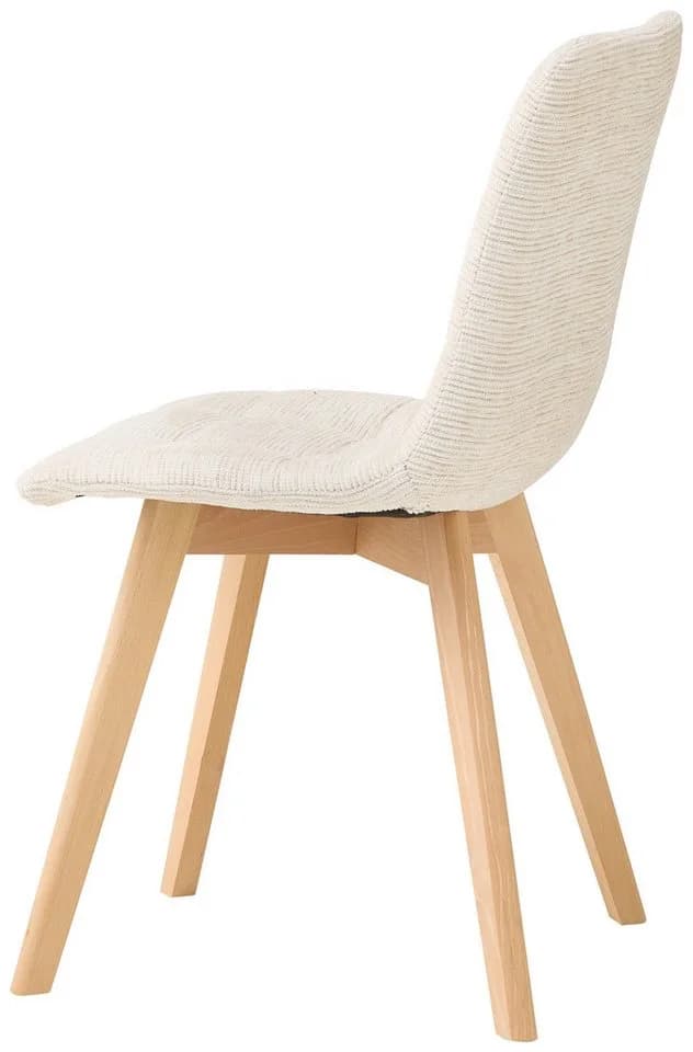 PREISBRECHER 4-Fußstuhl Belana 2er Set Beige Buche - Bild 4
