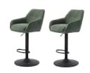 freiraum Barhocker Avola 2er-Set Waldgrün Modern Bild 2